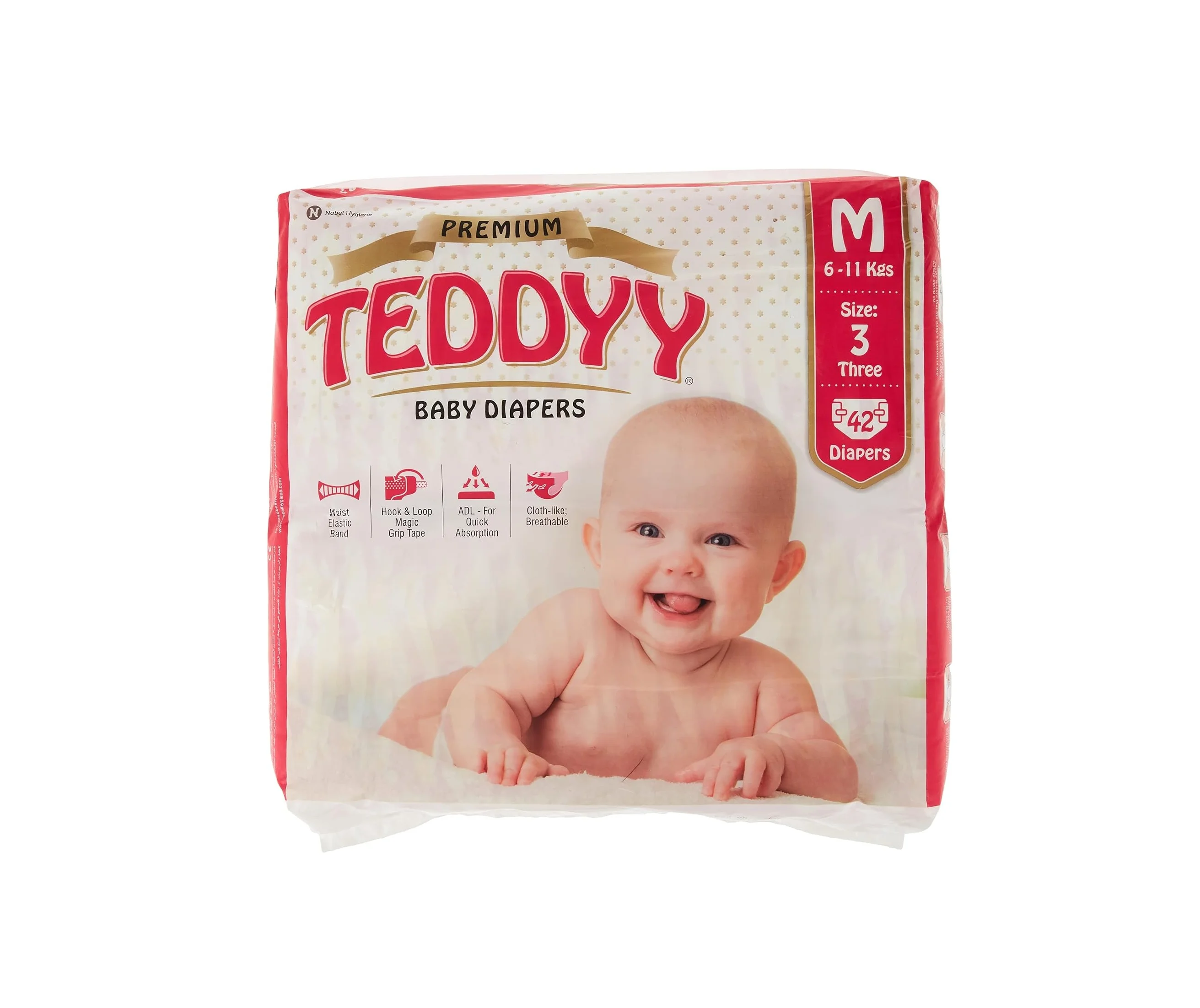 Підгузники Teddyy (Тедді) (6-11кг), 42 шт.