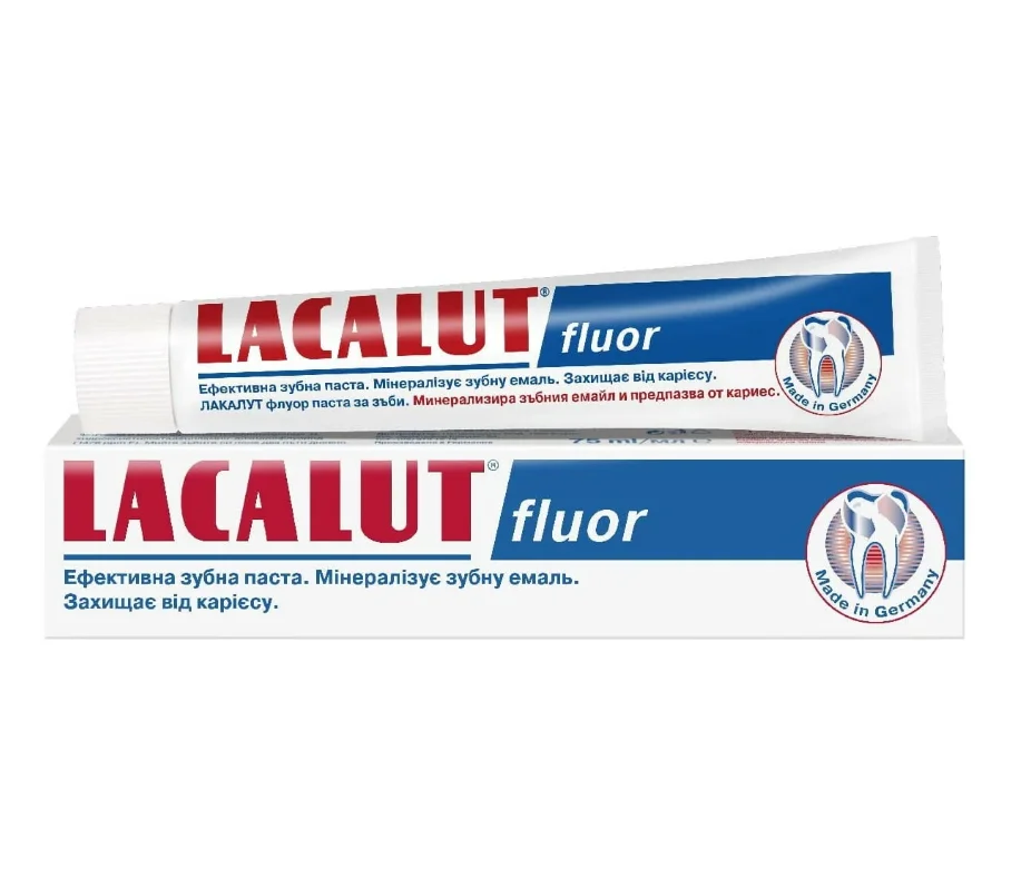 Зубна паста Лакалут Фтор (Lacalut Fluor), 75 мл