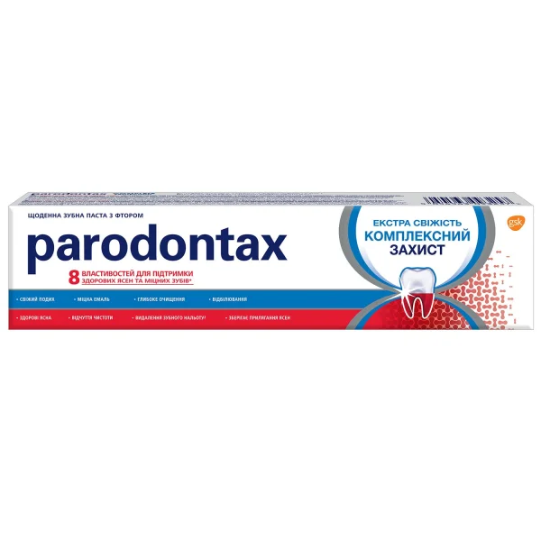 Зубная паста Parodontax (Пародонтакс) Комплексная защита, экстра свежесть, 75 мл
