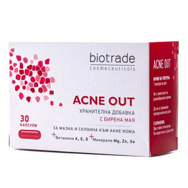 Харчова добавка Біотрейд (Biotrade) Акне Аут капсули, 30 шт.