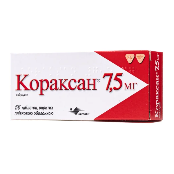 Кораксан таблетки по 7,5 мг, 56 шт.