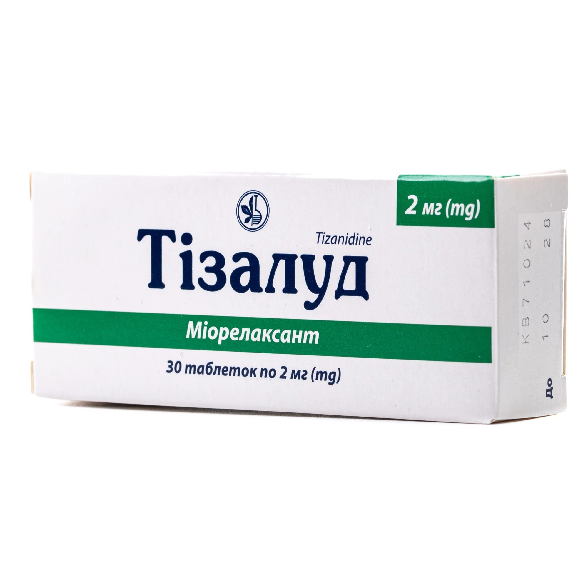 Тізалуд таблетки по 2 мг, 30 шт.
