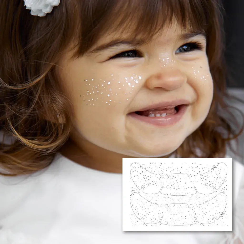 Тимчасове тату Arley Sign (Арлі Сайн) Срібні веснянки одинарні, 1 шт.
