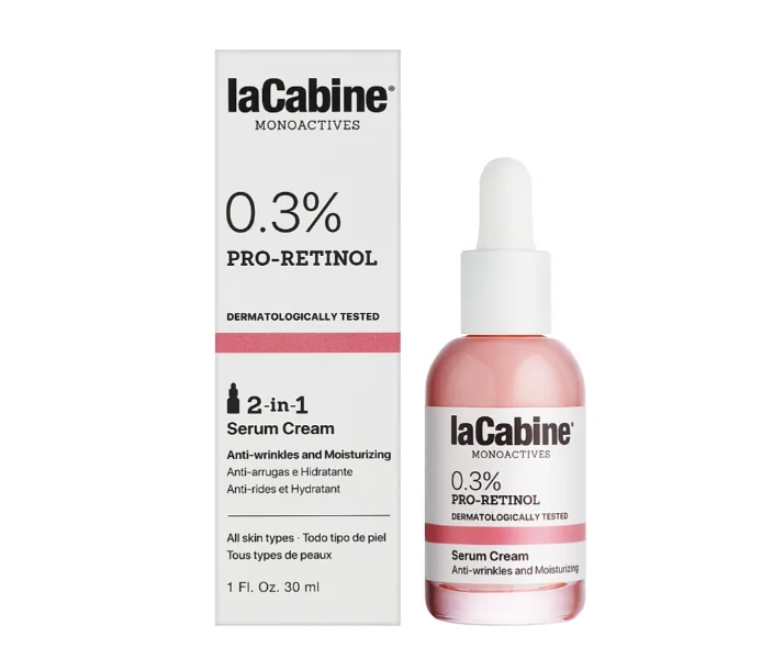 Крем-сироватка La Cabine (Ла Кабіне) 0,3% Pro-Retinol 2в1 проти зморшок, 30 мл