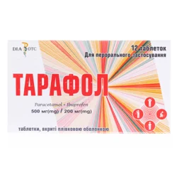 Тарафол таблетки по 500/200 мг, 12 шт.