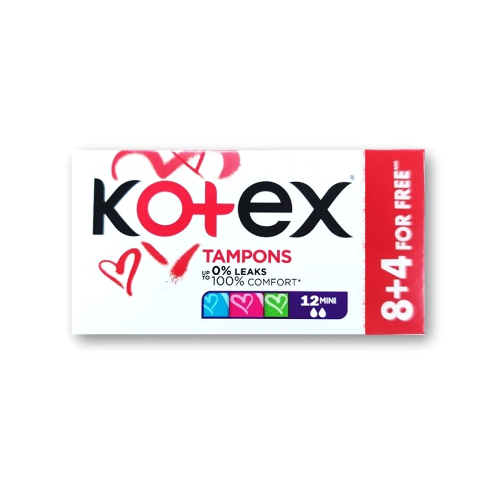 Тампони Кotex (Котекс) Mini, 8+4 шт.
