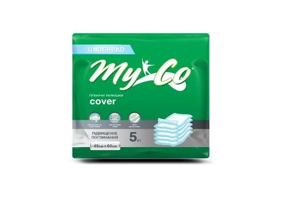 Пеленки одноразові гігієнічні МуСо Cover 60х45 см, 5 шт.