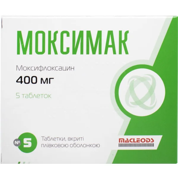Моксимак у таблетках по 400 мг, 5 шт.