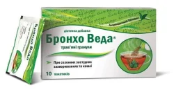 Гранули Бронхо Веда від застуди та грипу, по 5 г, 10 шт. 