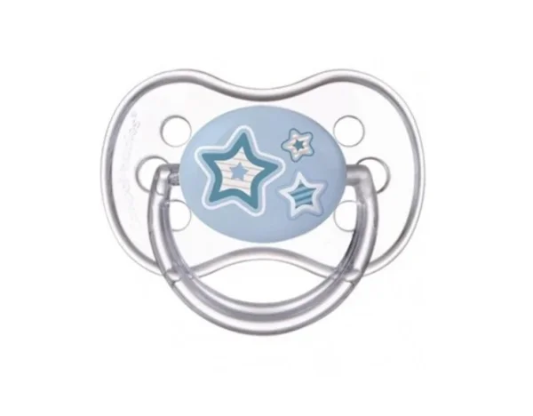Пустушка силіконова Canpol (Канпол) Newborn baby 22/582 сині зірки, 18+ місяців, 1 шт.