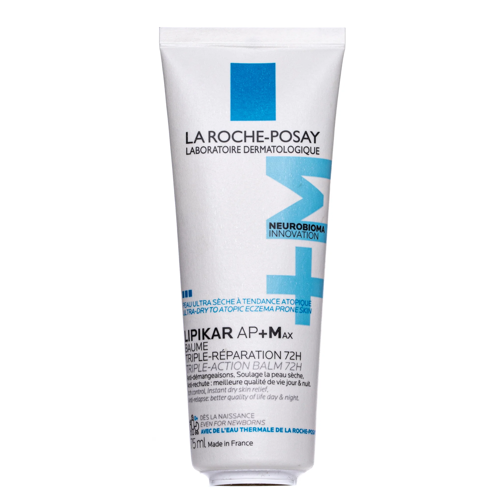 Бальзам для немовлят La Roche-Posay (Ля-Рош Посе) Lipikar AP+M для сухої та схильної до атопії шкіри обличчя та тіла, 75 мл