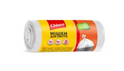 Пакети для сміття Chisto (Чисто) білі 20 л, 30 шт.