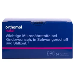 Ортомол Натал (вітаміни для мами та малюка) гранули+капсули, курс на 30 днів