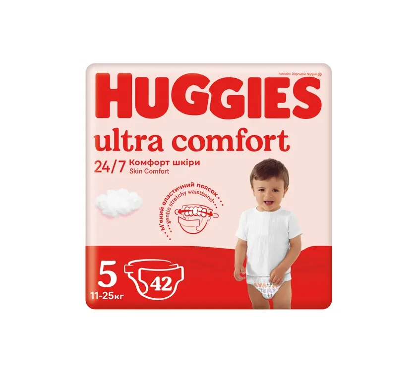 Підгузки Huggies (Хаггіс) Ultra Comfort розмір 5, 42 шт.
