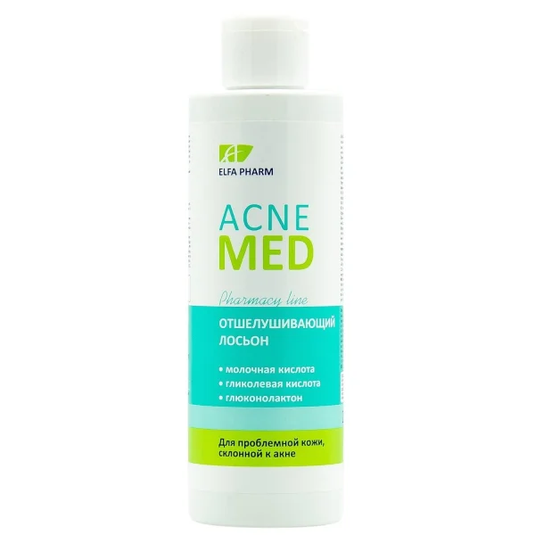 Лосьйон для обличчя Elfa Pharm (Ельфа Фарм) Acne Med (Акне мед) відлущуючий, 200 мл