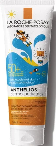Гель-лосьйон La Roche-Posay Anthelios Dermo-Pediatrics(Ля Рош-Позе Антеліоз Дермо-Педіатрикс) SPF 50+ для вологої шкіри, 250 мл