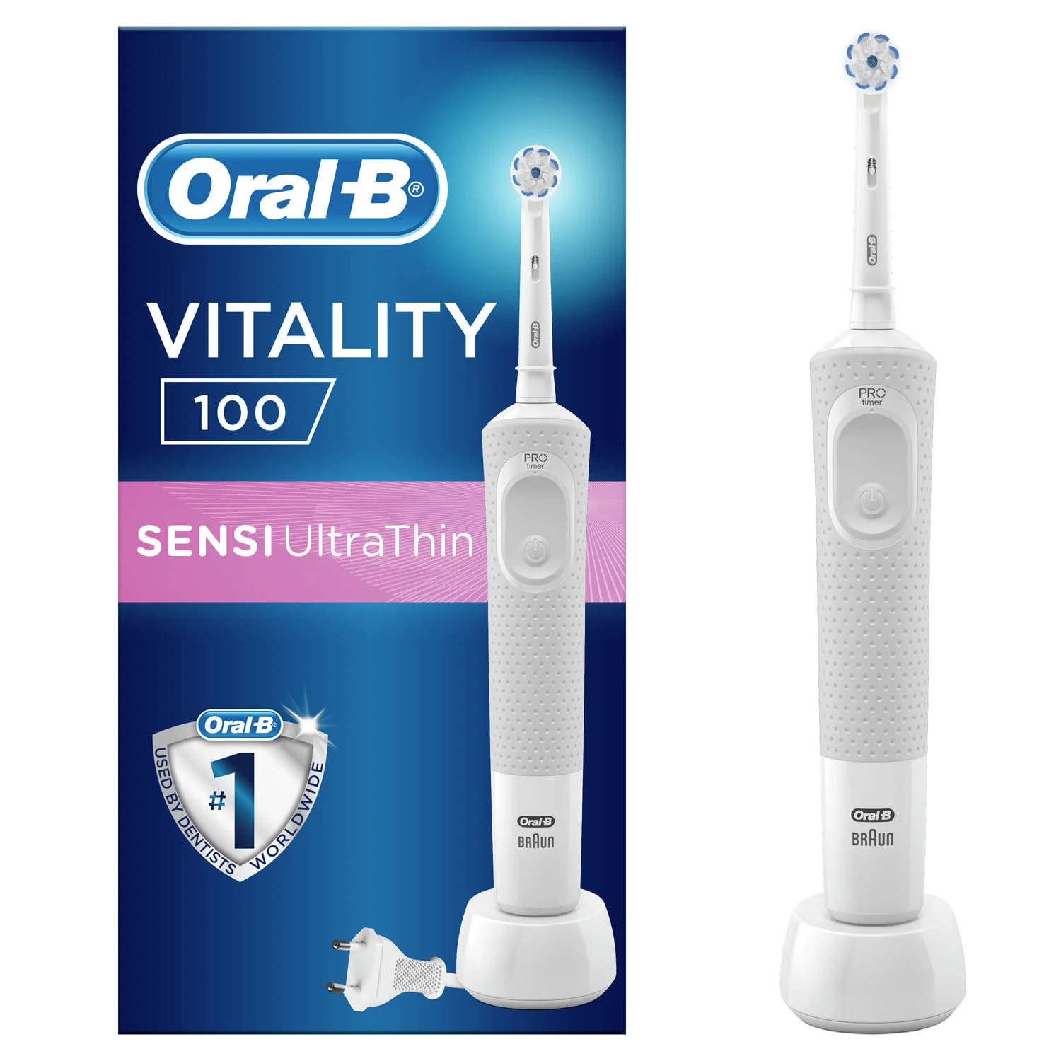 Зубна щітка електрична Oral-B (Орал-Б) Vitality Sensitive Clean тип 3710, 1 шт.