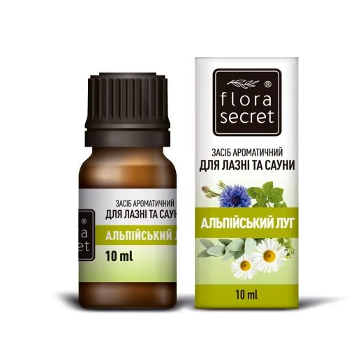 Засіб ароматичний Flora Secret для сауни і лазні Альпійський луг, 10 мл