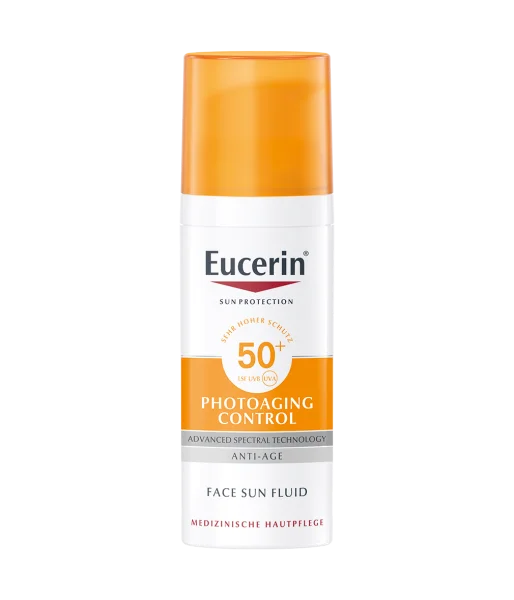 Флюид для лица Эуцерин (Eucerin) Солнцезащитный антивозрастной СПФ50, 50 мл