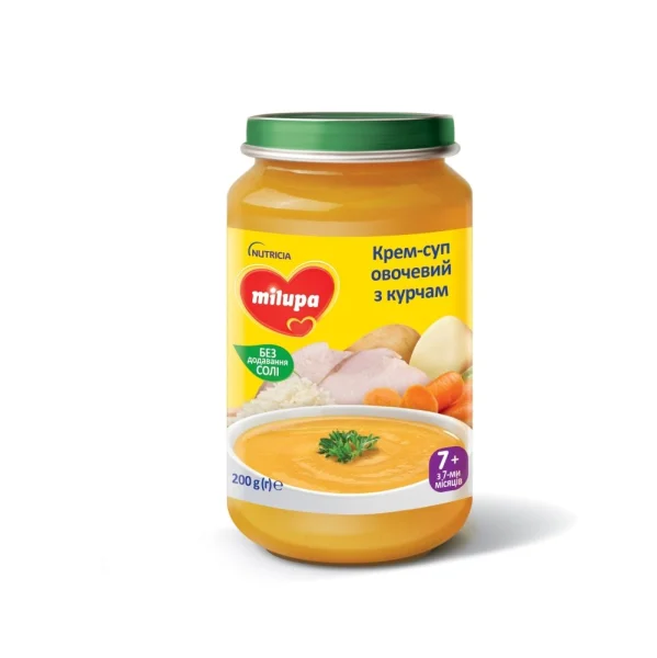 Милупа (Milupa) суп овощной с цыпленком для детей с 7 месяцев, 200 г