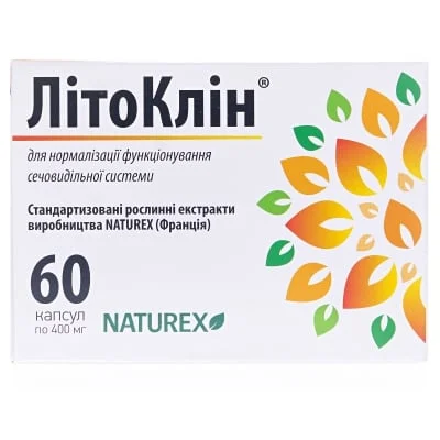 Литоклин капсулы по 400 мг, 60 шт.