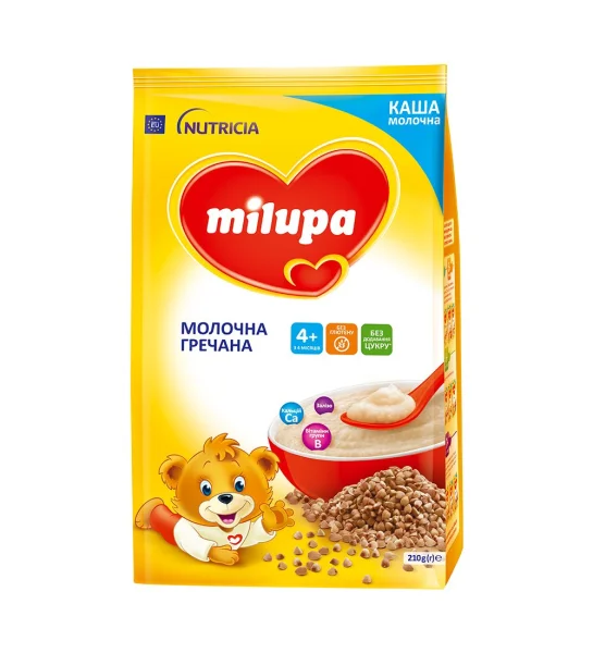 Каша молочна гречана Milupa (Мілупа) для дітей від 4 місяців, 210 г