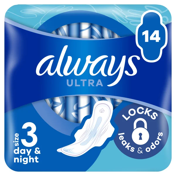 Прокладки Олвейс Ультра Найт (Always Ultra Night), 14 шт.
