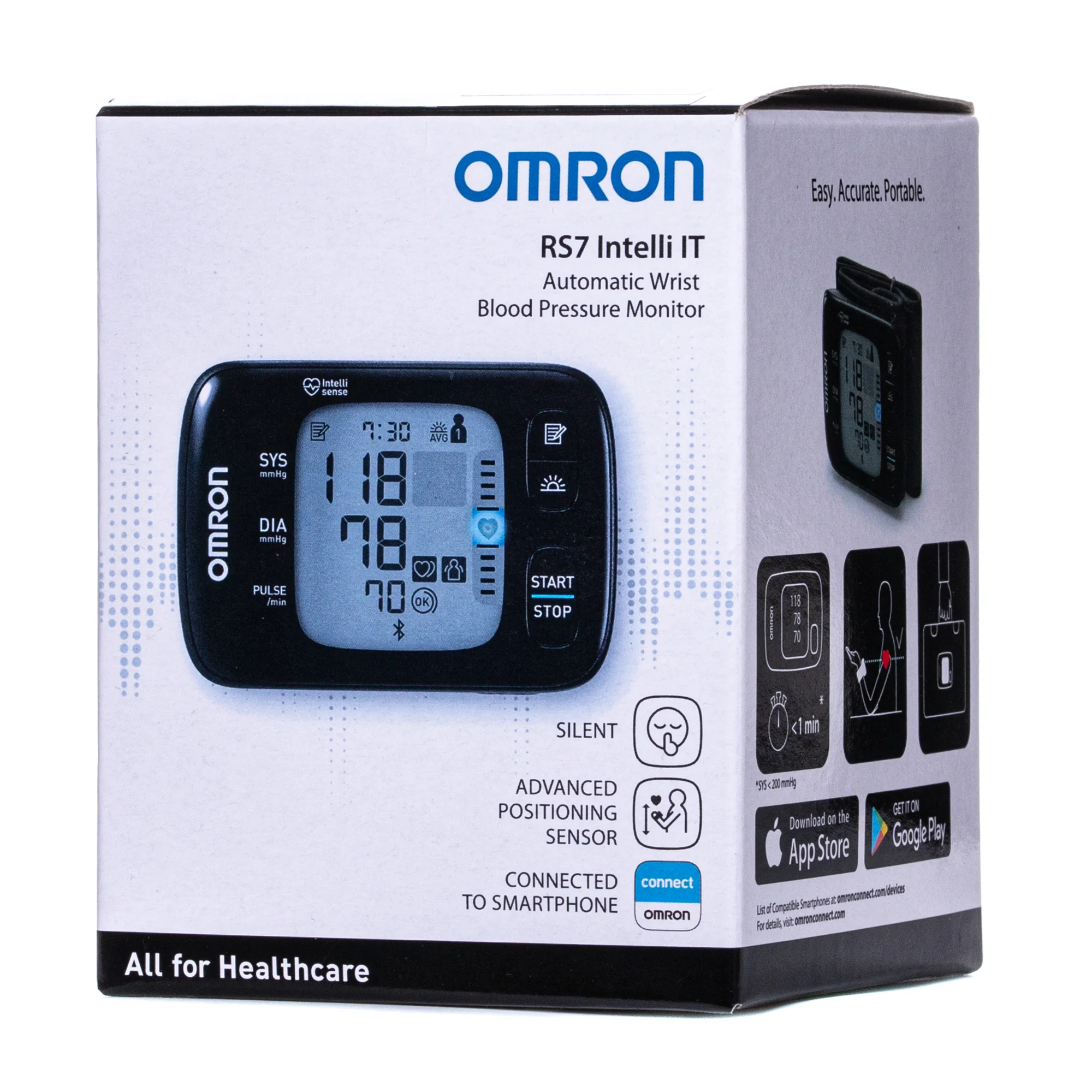 Тонометр автоматичний Omron (омрон) RS7 Intelli IT на зап’ясток, 1 шт.