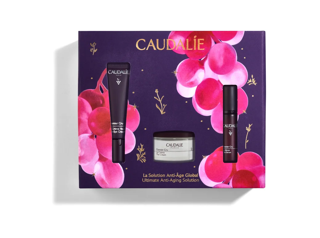 Набір Caudalie (Кодалі) Premier Cru 2025 (Крем для очей 15мл+Крем 15мл+Сироватка 10мл), 1 шт.