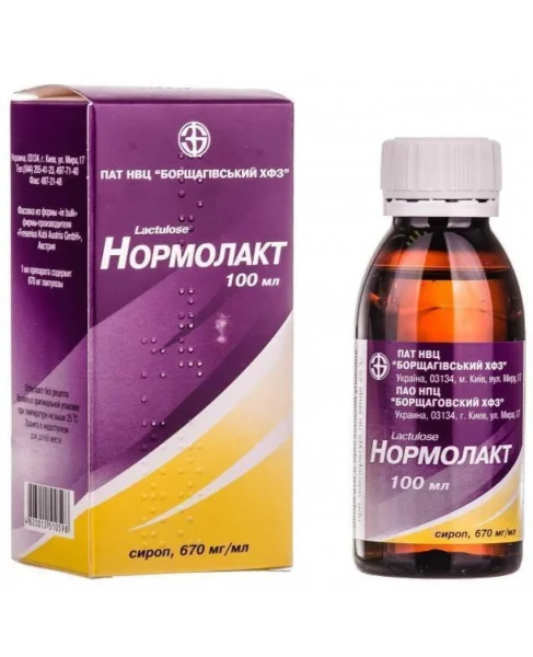 Нормолакт сироп 670 мг/мл, 100 мл