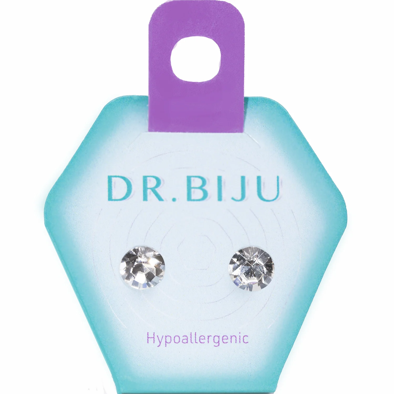 Сережки Доктор Біжю (Dr. Biju) Сіріус 7,1 мм Кришталь, 1 пара