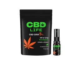 Канабідіол CBD life олія 5% спрей зі смаком м'яти, 10 мл