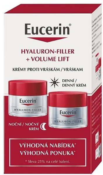 Набор подарочный Eucerin Hyaluron-Filler + Volume-Lift (Эуцерин Гиалурон-филлер + Вольюм-лифт) крем день и ночь
