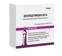 Дексмедетомідин-Віста р-н д/ін. 200 мкг/2 мл амп. №5