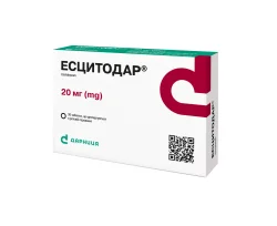 Есцитодар таблетки, що диспергуються в ротовій порожнині по 20 мг, 30 шт.