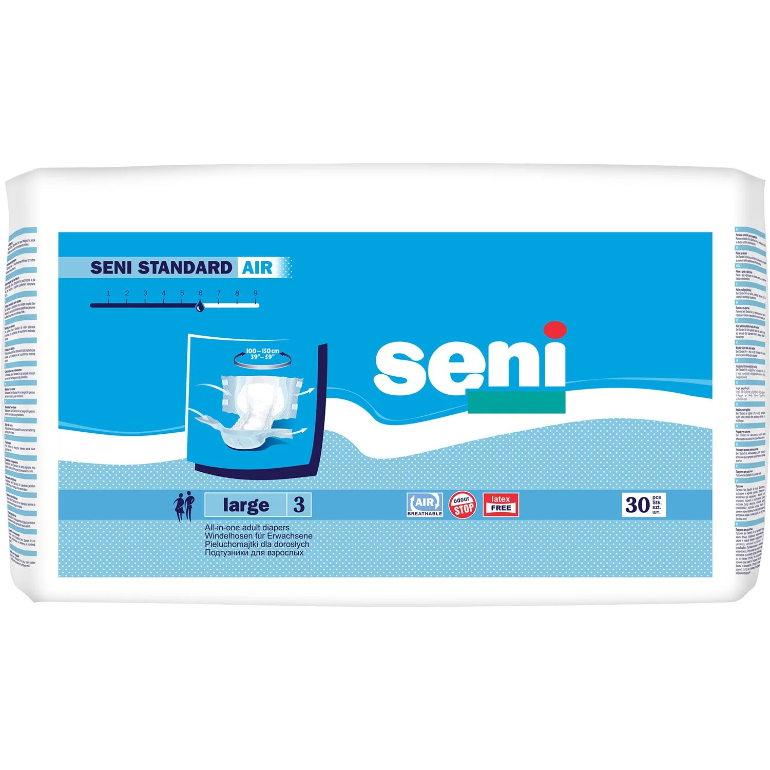 Підгузки для дорослих Seni (Сені) Standard AIR Large (Стандарт Ейр Лардж), 30 шт.