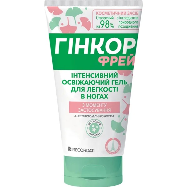 Гінкор Фрей гель для відновлення свіжості та легкості в ногах фл. 100мл