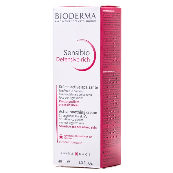 Крем для чутливої ​​шкіри Біодерма Сансибіо Дефенсив (Bioderma Sensibio Defensive),  40 мл