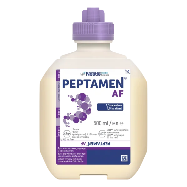 Продукт спеціального дієтичного харчування Nestle Peptamen AF (Нестле Пептамен АФ), 500 мл