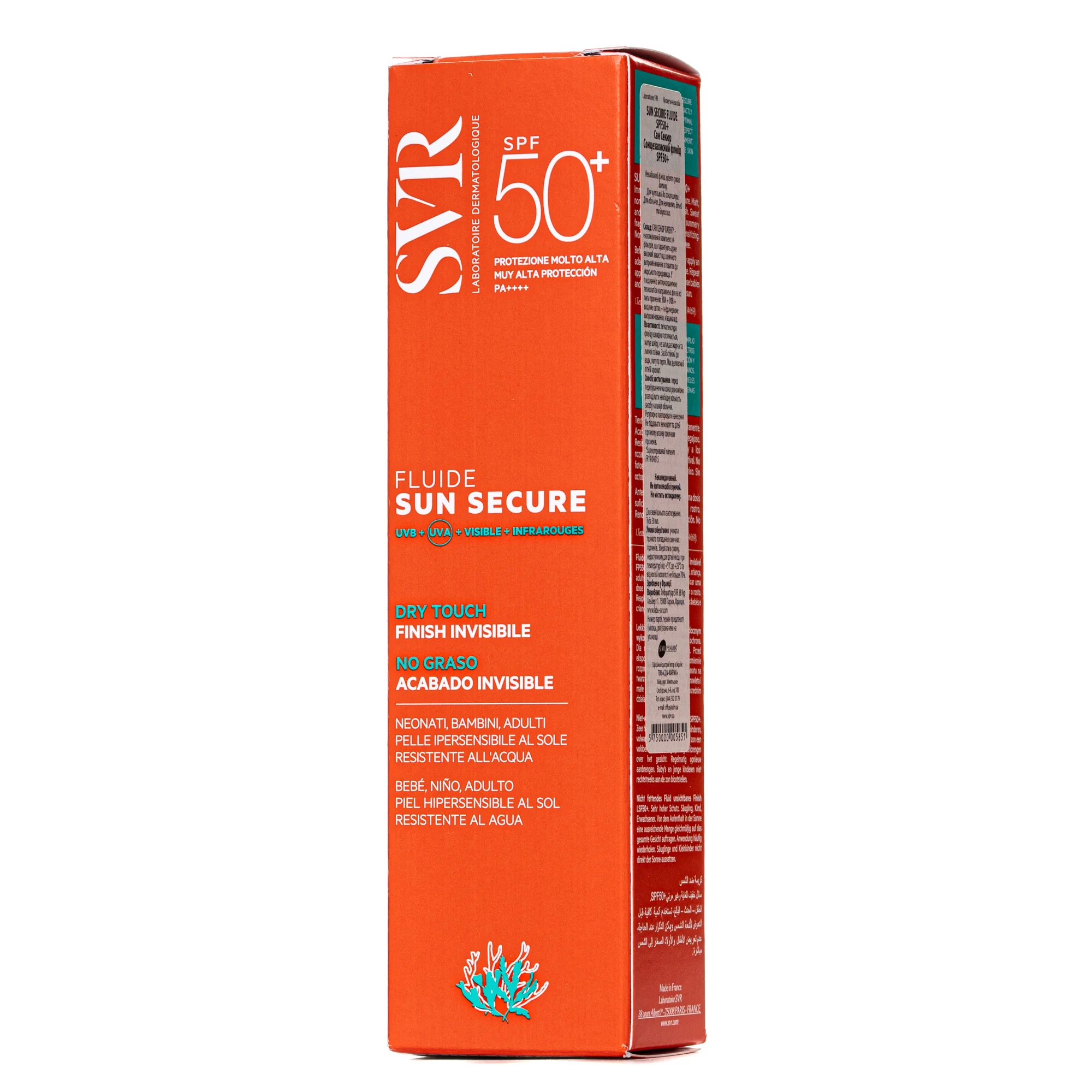 Сонцезахисний флюїд SVR (СВР) Sun Secure SPF50+, 50 мл