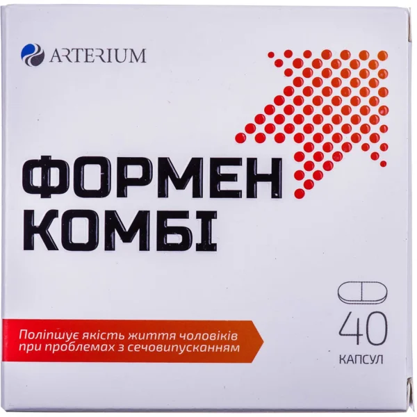 Формен Комби диетическая добавка для профилактики и лечения заболеваний предстательной железы в капсулах по 340 мг, 40 шт.