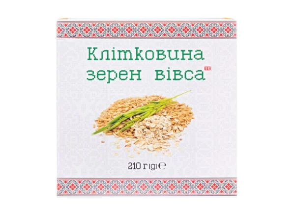 КЛІТКОВИНА ЗЕРЕН ВІВСА ДИЄТИЧНА ДОБАВКА, Фармаком ТОВ ПТФ (Україна, Харків), 210 г