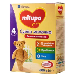 Сухая молочная смесь Milupa (Милупа) 4 для детей с 18 месяцев, 600 г