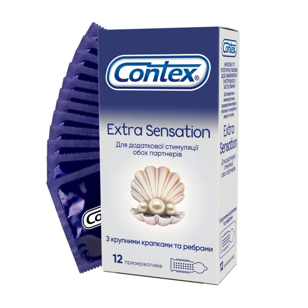 Презервативы Контекс Экстра Сенсация (Contex Extra Sensation), 12 шт.