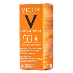 Крем для лица Vichy (Виши Капитал Солей) солнцезащитный тройного действия SPF50+, 50 мл