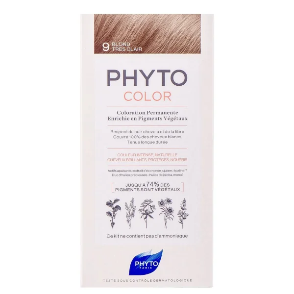 Крем-краска для волос Фито (Phyto) Фитоколор тон 9 блондин