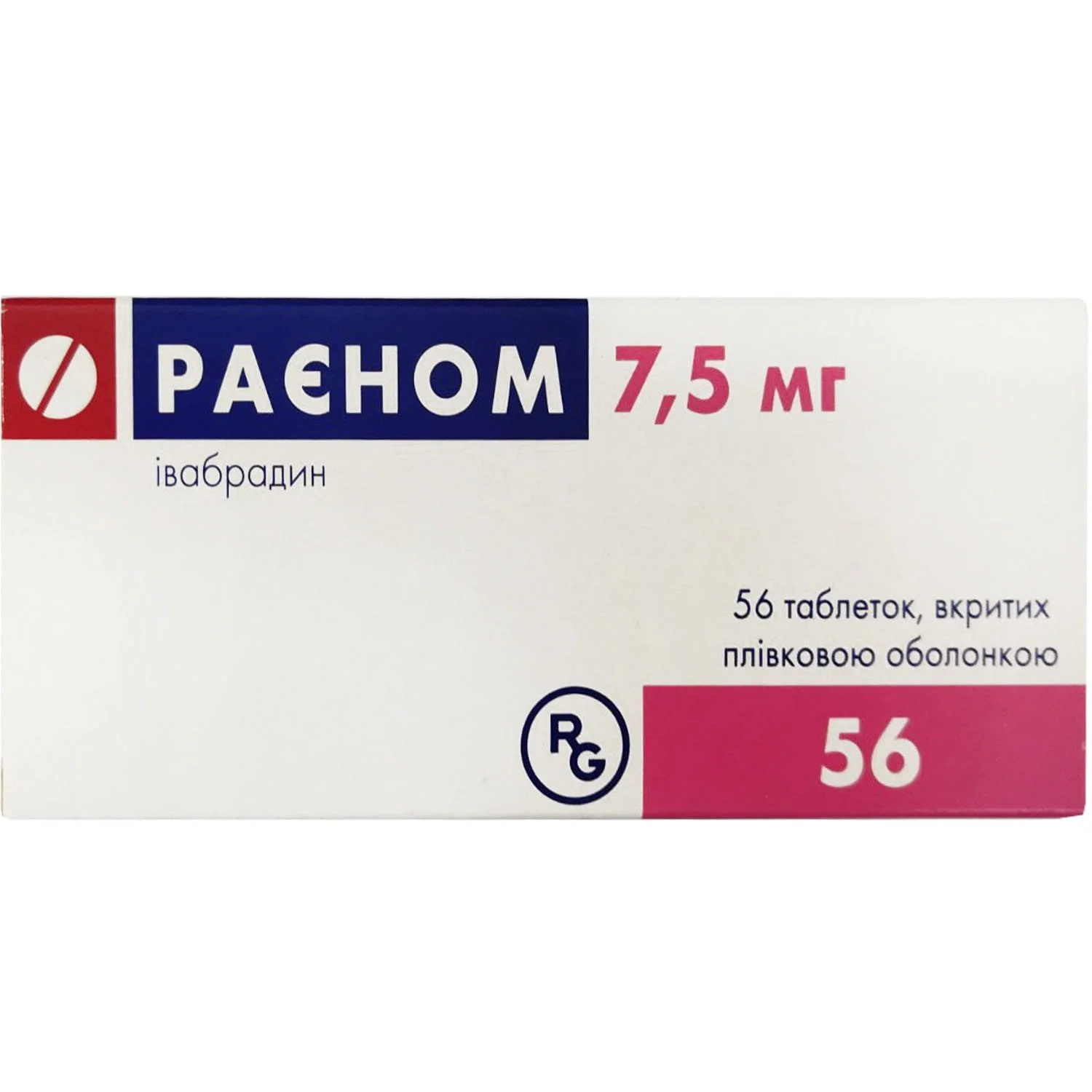 Раєном таблетки по 7,5 мг, 56 шт.