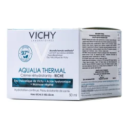 Гель-крем для обличчя Vichy (Віши) Aqualia Thermal для зволоження нормальної та комбінованої шкіри, 50 мл
