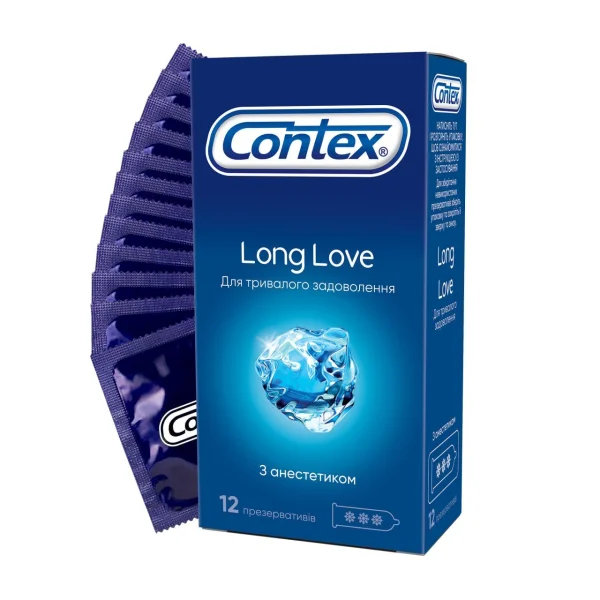 Презервативи Контекс Лонг Лов (Contex Long Love), 12 шт.