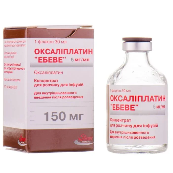 Оксаліплатин Ебеве концентрат для інфузій по 5 мг/мл, 30 мл
